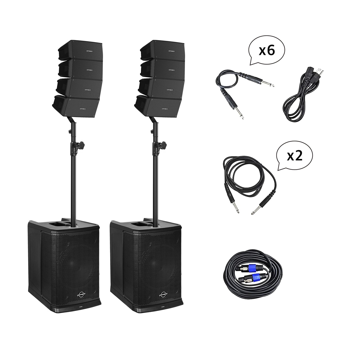 GWS-044 | 3600W Line Array Speaker System