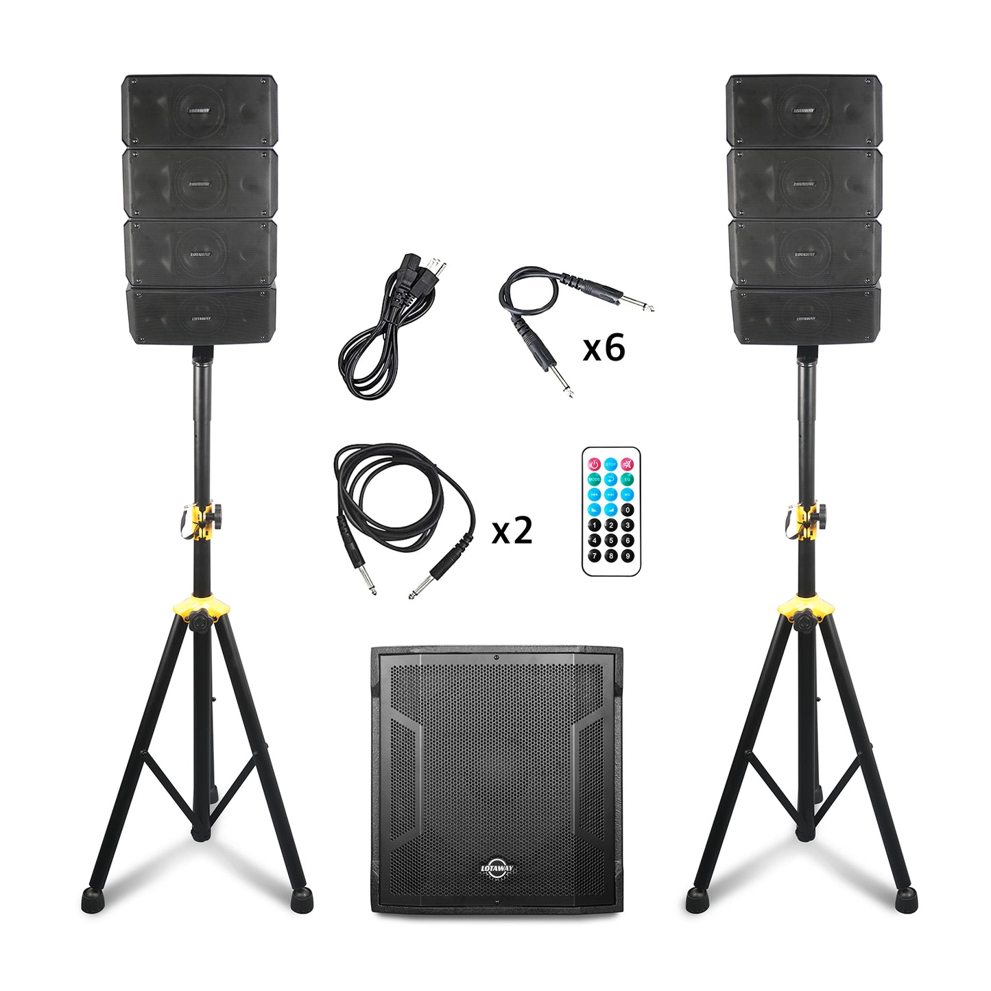 GWS-042 | 2200W Line Array Speaker System