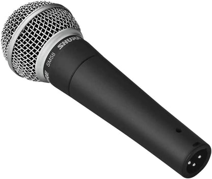 Shure SM58 Professional XLR Dynamic Vocal Microphone – Cardioid Mic for Live Performance, Studio Recording, Podcasting & Broadcasting, Black & Silver