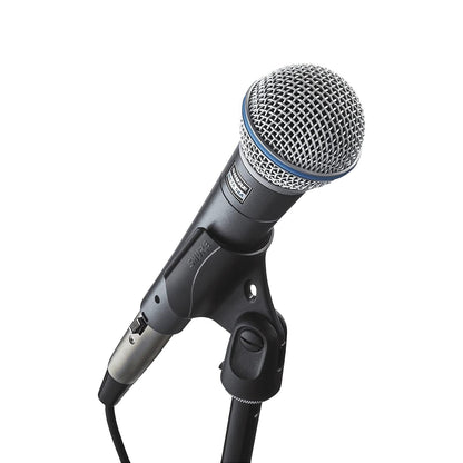 Shure BETA 58A Vocal Microphone - Single Element Supercardioid Dynamic Mic for Stage and Studio with Stand Adapter, Thread Adapter & Storage Bag