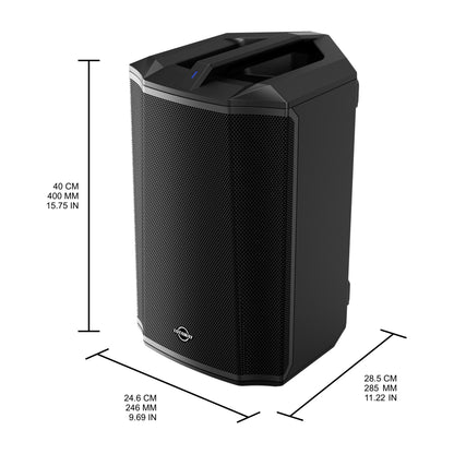 LOTAWAY Y1X-120 MAX 380W Battery Powered Portable PA System - 8" Bluetooth Active Speaker for Outdoor Events, Parties, Gigs with Shoulder Strap Bag