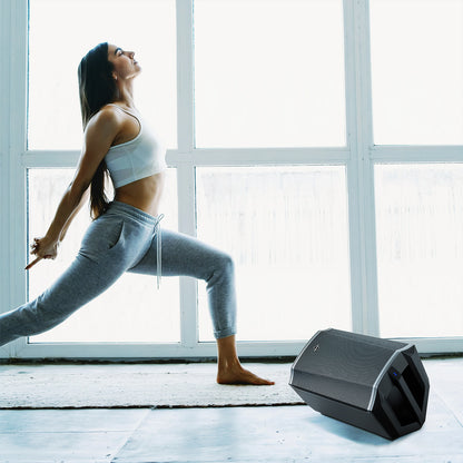 LOTAWAY Y1X-120 MAX 380W Battery Powered Portable PA System - 8" Bluetooth Active Speaker for Outdoor Events, Parties, Gigs with Shoulder Strap Bag