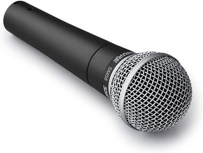 Shure SM58 Professional XLR Dynamic Vocal Microphone – Cardioid Mic for Live Performance, Studio Recording, Podcasting & Broadcasting, Black & Silver