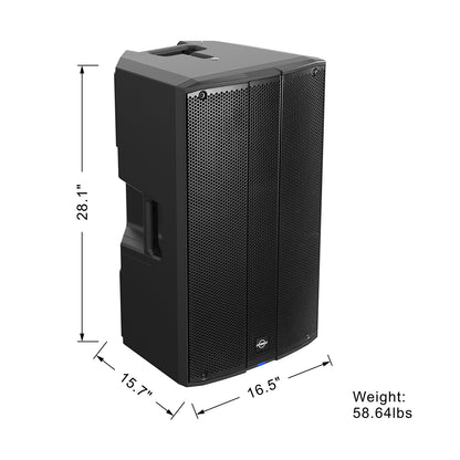 15inch 3-Ways Professional Powered Speaker PCH-15 2000W Sound System with Bluetooth | LOTAWAY