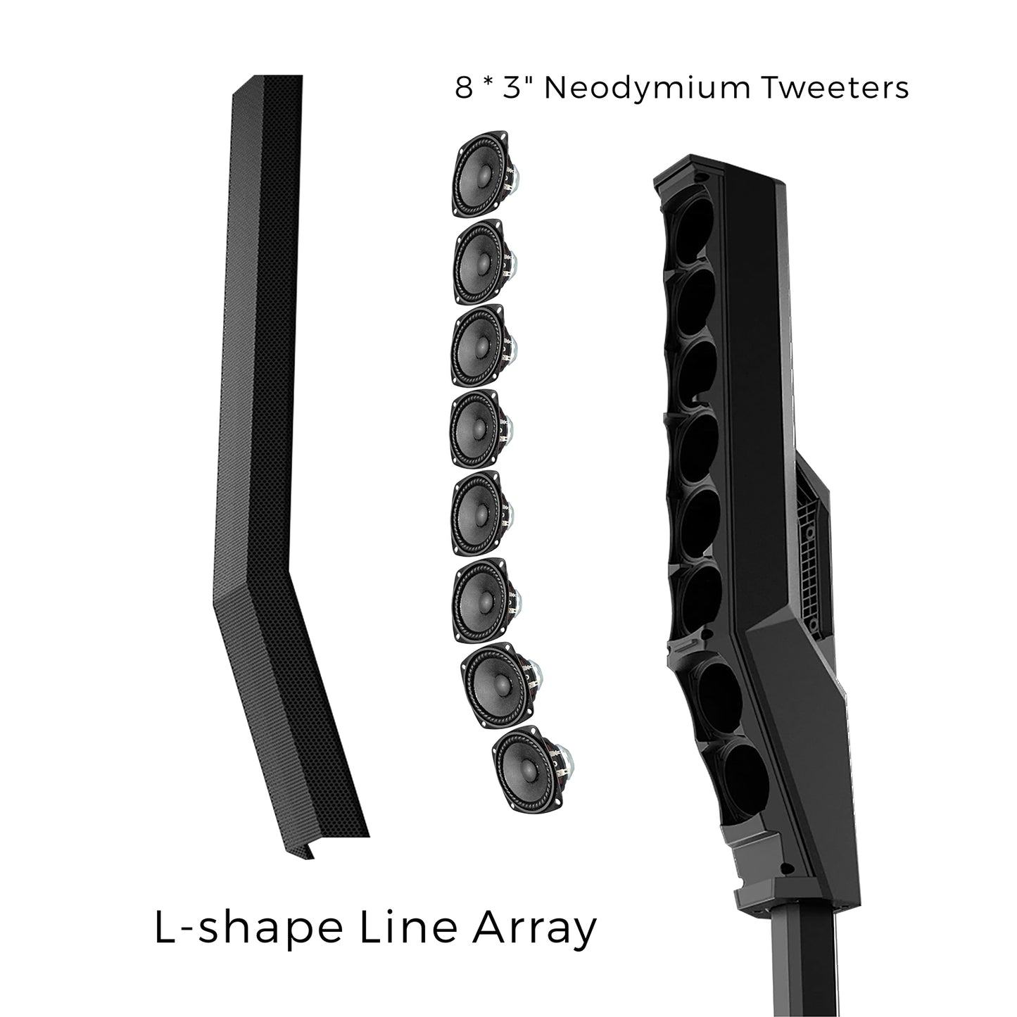 3600w Big Power Column Array Speakers with 15inch Subwoofer and Bluetoth | LOTAWAY