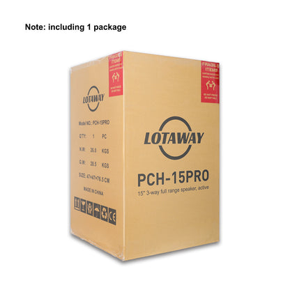 15inch 3-Ways Professional Powered Speaker PCH-15 2000W Sound System with Bluetooth | LOTAWAY