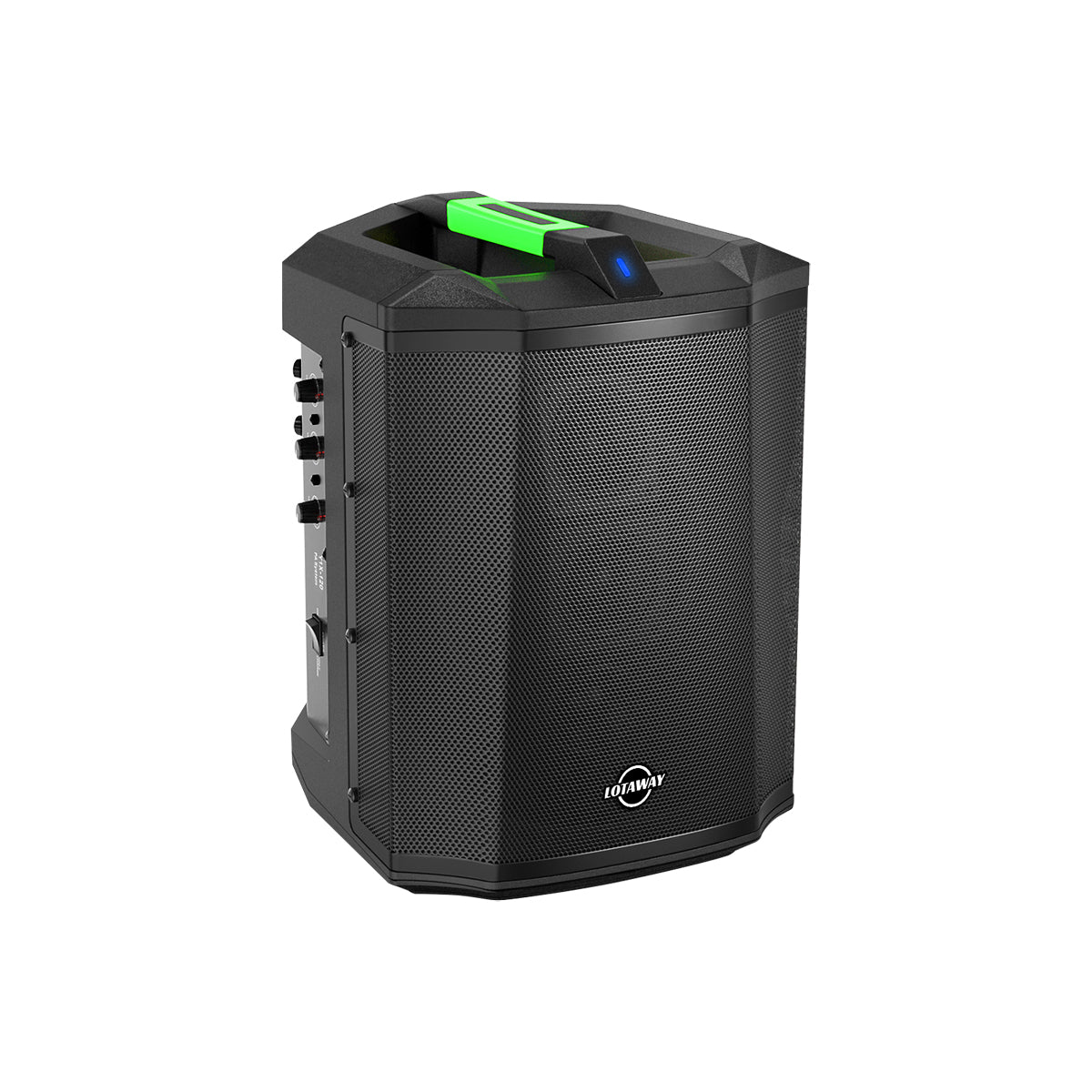 LOTAWAY Y1X-120 240W Battery Powered Portable PA System - 6.5" Bluetooth Active Speaker for Outdoor Events, Parties, Gigs with Shoulder Strap Bag