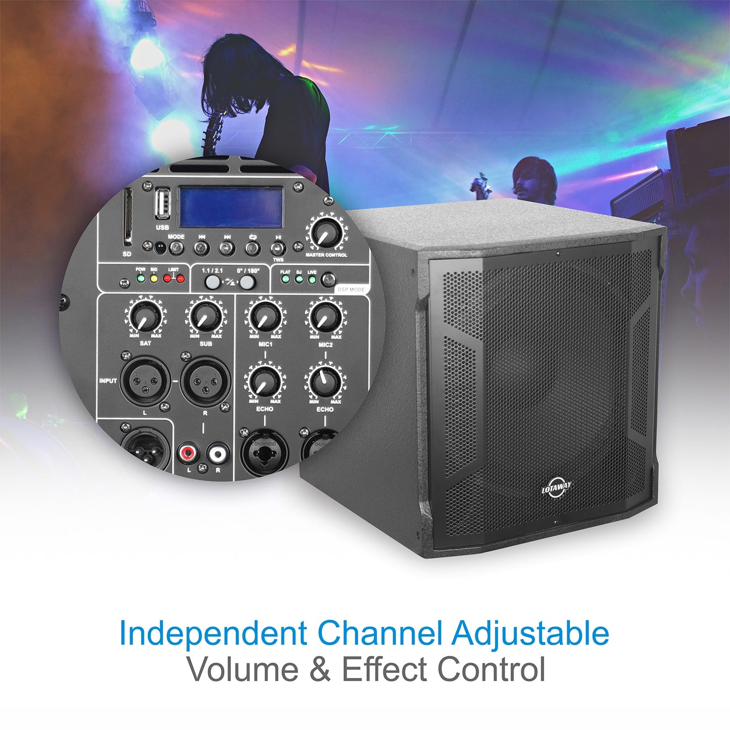 GWS-042 | 2200W Line Array Speaker System