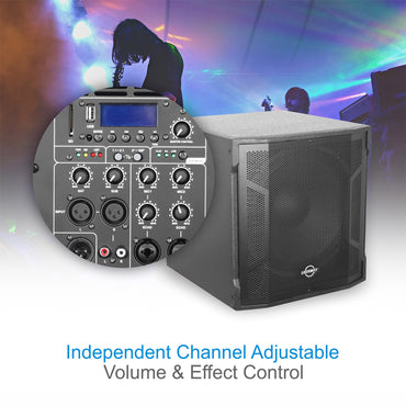 GWS-042 | 2200W Line Array Speaker System