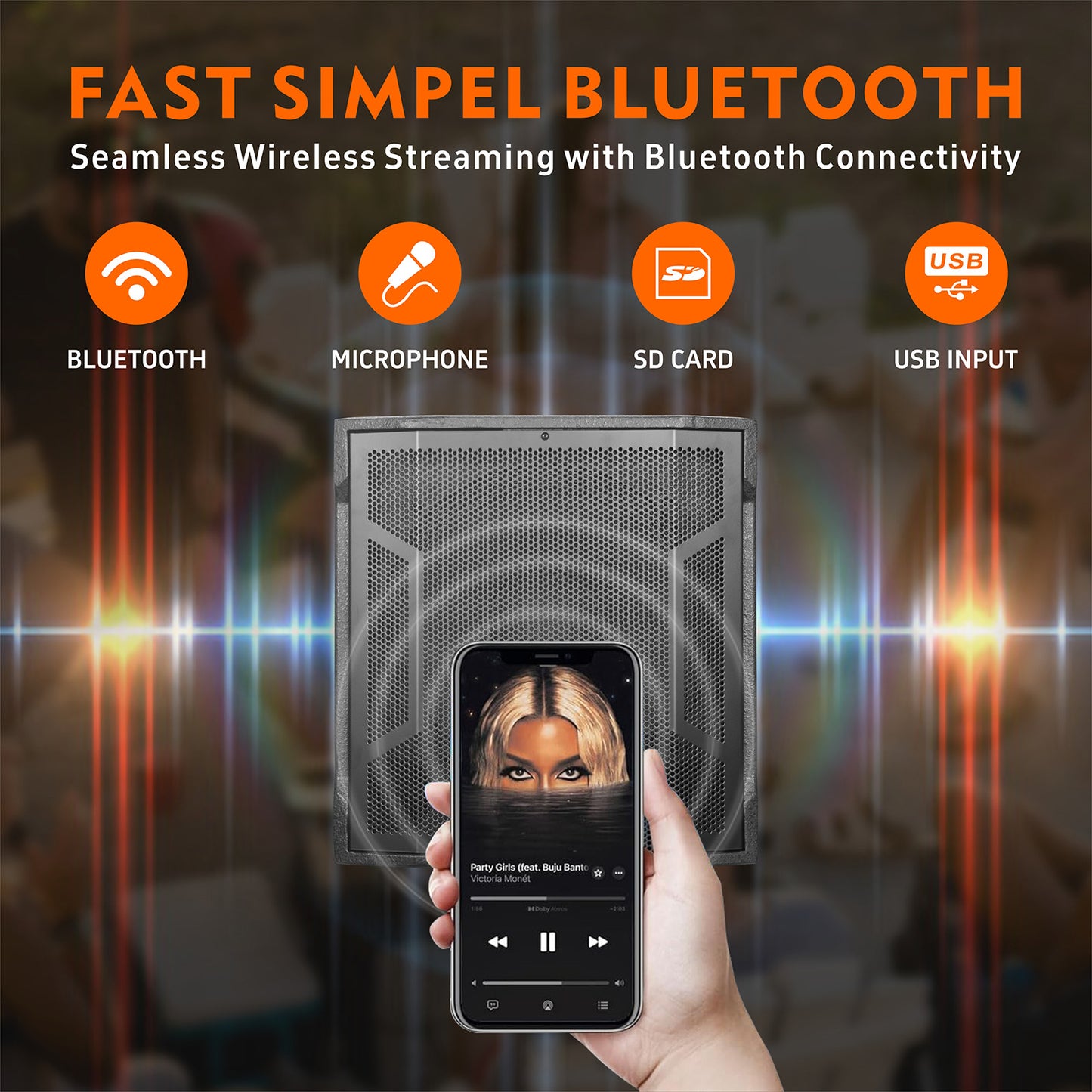 GWS-042 | 2200W Line Array Speaker System