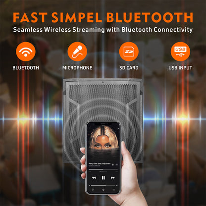 GWS-042 | 2200W Line Array Speaker System