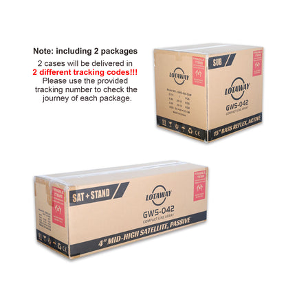 GWS-042 | 2200W Line Array Speaker System