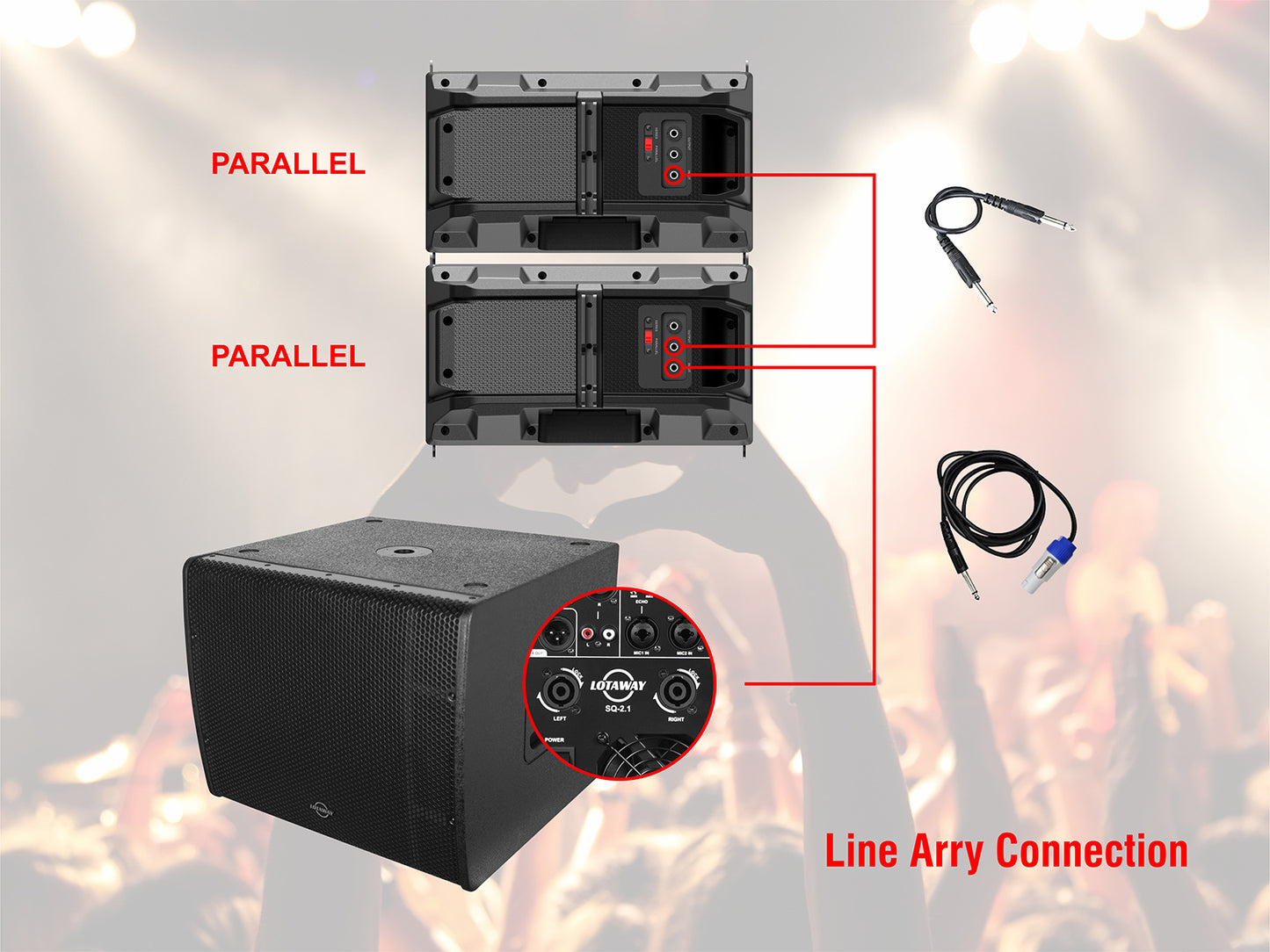 SQ-2.1 | 4000W Line Array Speaker System